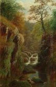 'on The Lledr, North Wales'; 'on The Machno, North Wales' by William Mellor