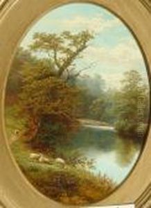 "on The Wharfe, Bolton Woods, Yorkshire"; "on The Nidd, Yorkshire" by William Mellor