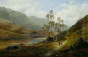 River Landscape With Figures