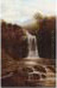 Thornton Force, Ingleton,
Signed; Titled On Reverse, Oil On Canvas, 50.5 X 76.5 Cm.; 20 X 30 In Thornton Force, Ingleton,
Signed; Titled On Reverse, Oil On Canvas, 50.5 X 76.5 Cm.; 20 X 30 In