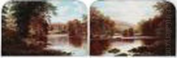 Bolton Abbey On The Wharfe At Yorkshire; On The Wharfe, Bolton Abbey - view 1