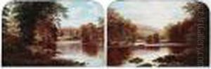 Bolton Abbey On The Wharfe At Yorkshire; On The Wharfe, Bolton Abbey by William Mellor