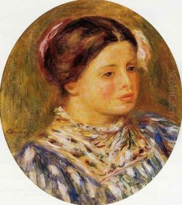 Girl In Blue by Pierre Auguste Renoir