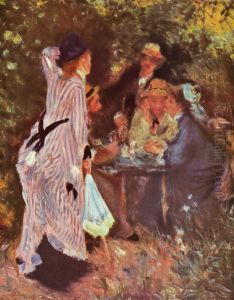 Under The Arbor At The Moulin De La Galette by Pierre Auguste Renoir
