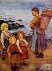 Mussel Fishers at Berneval by Pierre Auguste Renoir