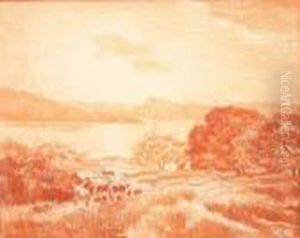 Paysage Champs Et Personnage