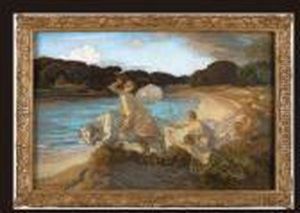 Le Rape D'europa by Emile Rene Menard