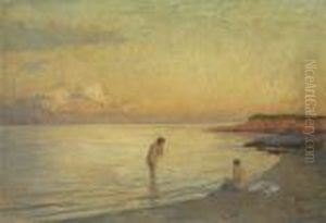 Baigneuses En Bord De Mer