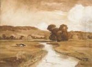 Paysage Avec Un Ruisseau