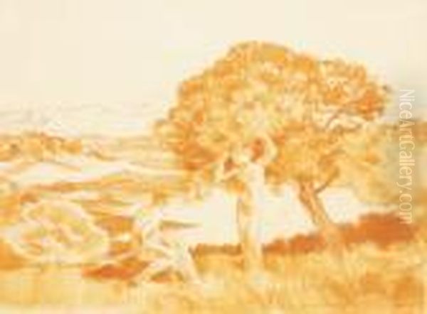 Homme Et Femme Sous Les Pins - view 1