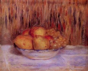 Still Life With Peaches And Grapes by Pierre Auguste Renoir