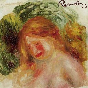 Head Of A Woman2 by Pierre Auguste Renoir
