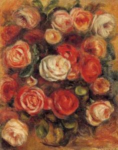 Vase Of Roses2 by Pierre Auguste Renoir