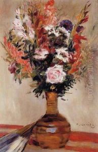 Roses In A Vase6 by Pierre Auguste Renoir