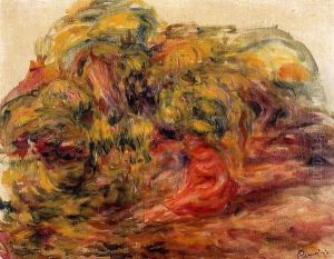 Woman In The Garden At Collettes by Pierre Auguste Renoir