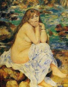 Seated Nude I by Pierre Auguste Renoir