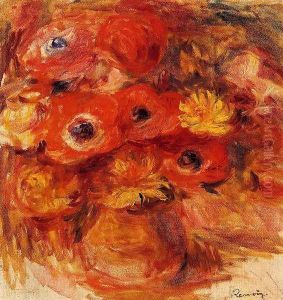 Vase Of Anemones by Pierre Auguste Renoir