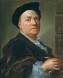 Ritratto Del Pittore Di Corte Dell""""""""elettorato Di Sassonia Louis De Silvestre
