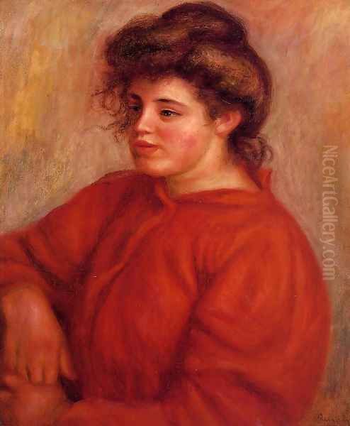 Woman In A Red Blouse - view 1
