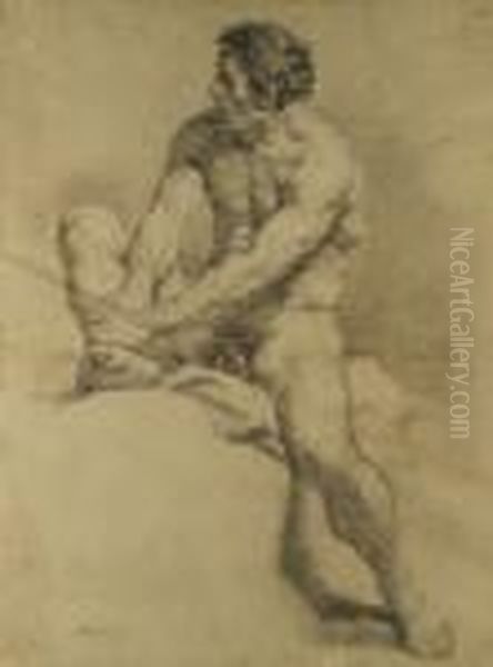 Academia De Desnudo Sentada. - view 1