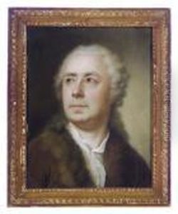 Portrait Of The Artist's Father, Ismael, Bust-length, In A Brown Coat by Anton Raphael Mengs
