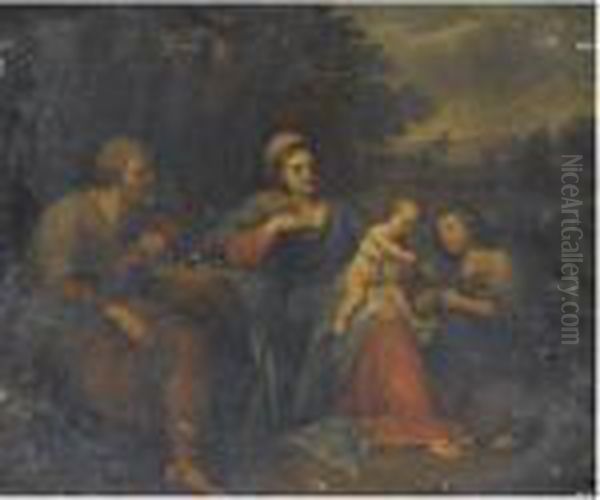 The Holy Family With An Angel - view 1