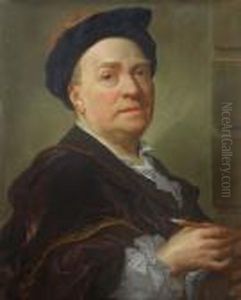 Portrait Des Franzosischen Hofmalers Louis De Sylvestre Am Sachsischen Hof
