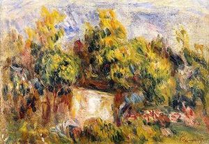 Landscape With Cabin by Pierre Auguste Renoir