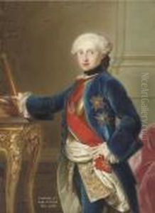 Portrait Of King Charles Iii Of Spain (1716-88) by Anton Raphael Mengs