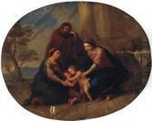 The Holy Family With Saint Elizabeth And The Infant Saint John Thebaptist by Anton Raphael Mengs