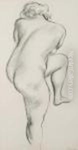 Study Of Female Nude by Bernard Meninsky