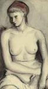 Seated Nude by Bernard Meninsky