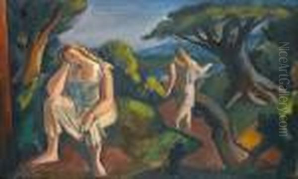 Two Women In A Landscape - view 1