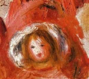 Girl With Hat by Pierre Auguste Renoir