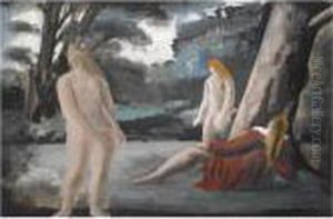 Figures In A Landscape by Bernard Meninsky