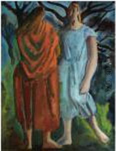 Two Women by Bernard Meninsky
