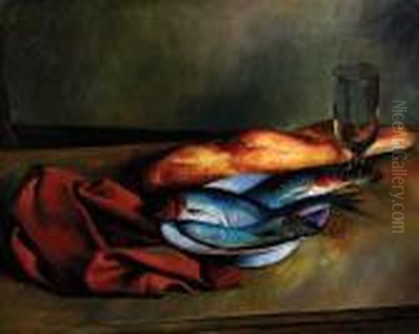 Still Life With Mackerel - view 1