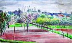 Untitled (landscape) by Bernard Meninsky