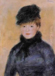 Woman With A Blue Blouse by Pierre Auguste Renoir