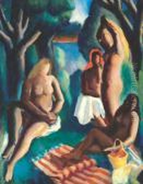 Picnic With Bathers - view 1