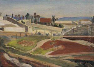 Spanish Landscape by Bernard Meninsky