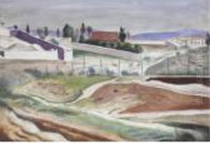 Mediterranean Landscape by Bernard Meninsky