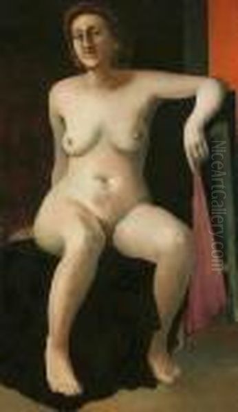Seated Female Model - view 1