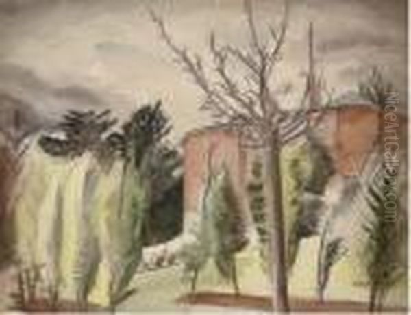 House With Trees - view 1