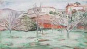 Mediterranean Landscape by Bernard Meninsky