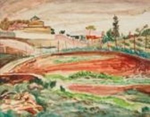 Landscape, Cagnes by Bernard Meninsky