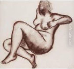 Seated Nude by Bernard Meninsky
