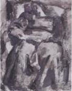 Seated Woman by Bernard Meninsky