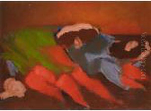 Still Life With Mushrooms, Carrots And Green Cloth - view 1