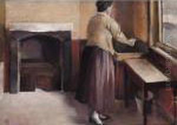 Woman At The Wash Stand - view 1